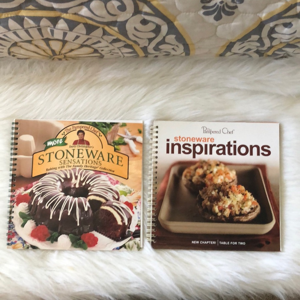 Bundle of The Pampered Chef Stoneware cookbooks